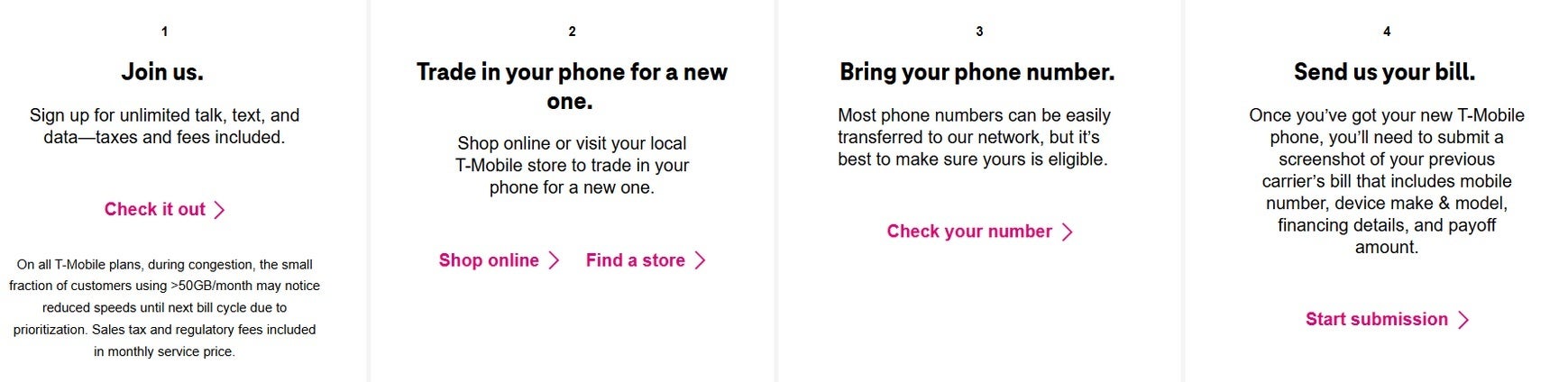 T-Mobile'ın Taşıyıcı Özgürlük Promosyonundan Nasıl Yararlanma. | Image Credit-T-Mobile-Rapor, T-Mobile'ın bugün başlayarak anahtarı yapanlara ödemeleri ve fatura kredilerini artıracağını söylüyor