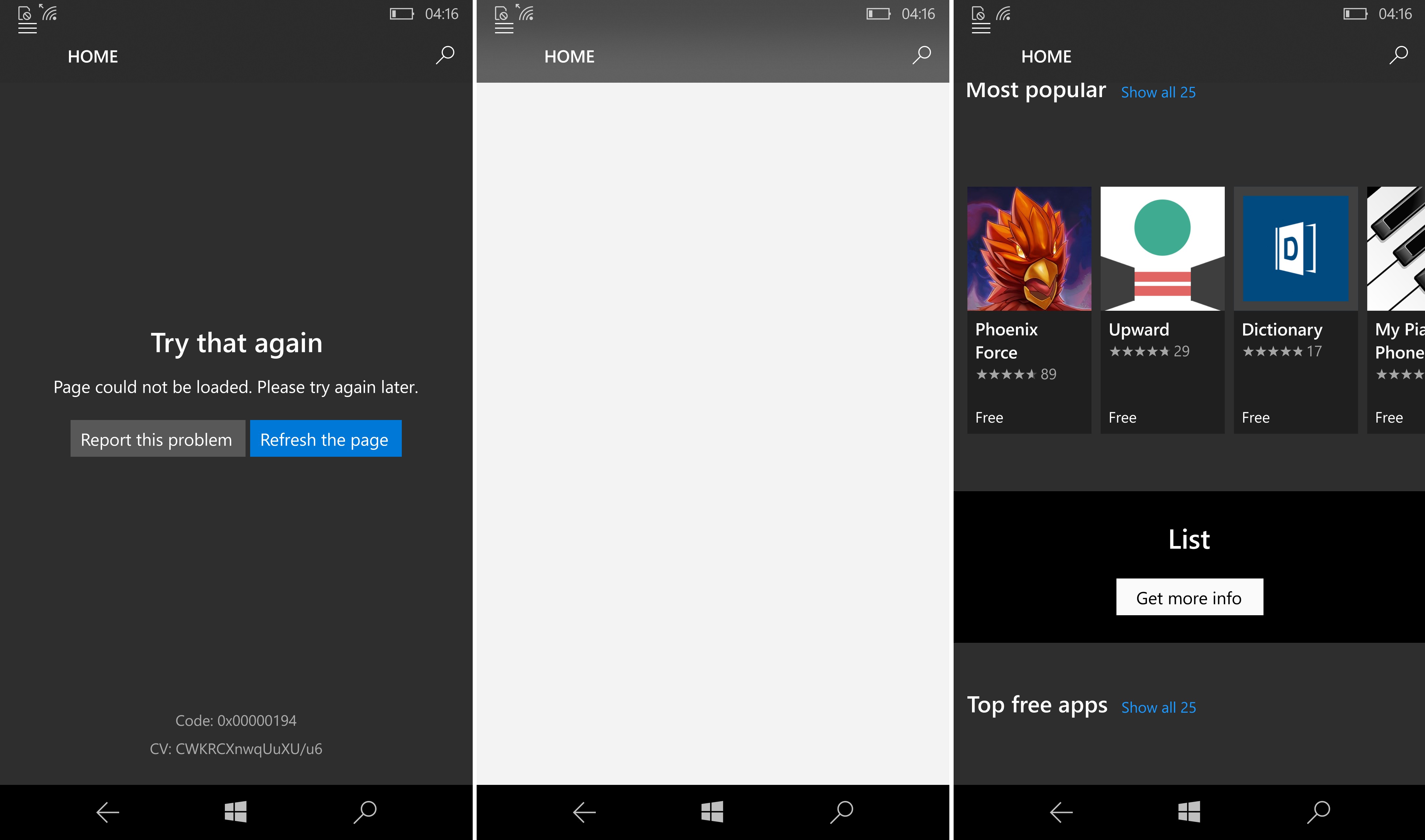 Windows 10 Mobile'da Microsoft Store