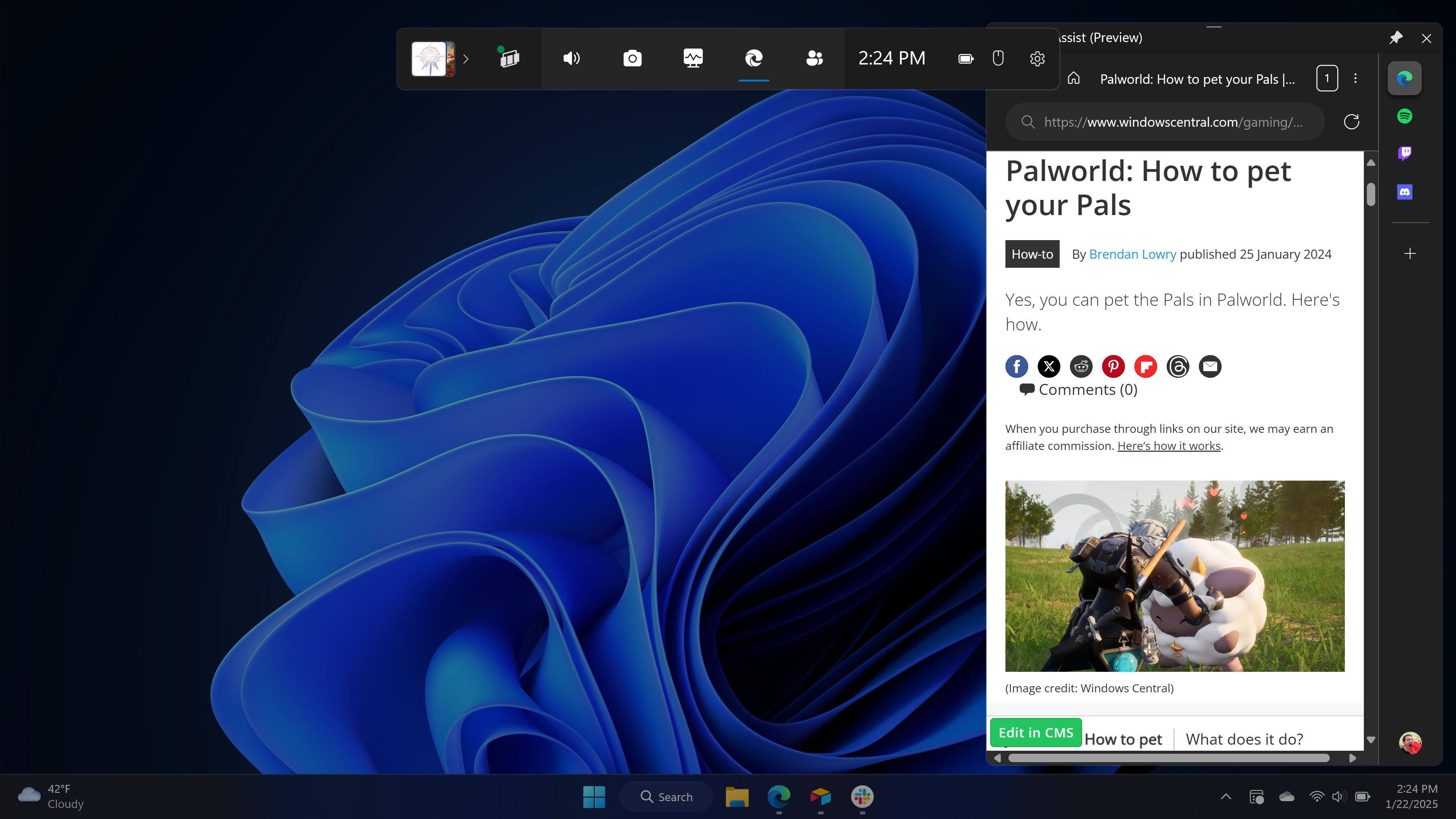 Windows 11'deki oyun çubuğunda oyun desteği