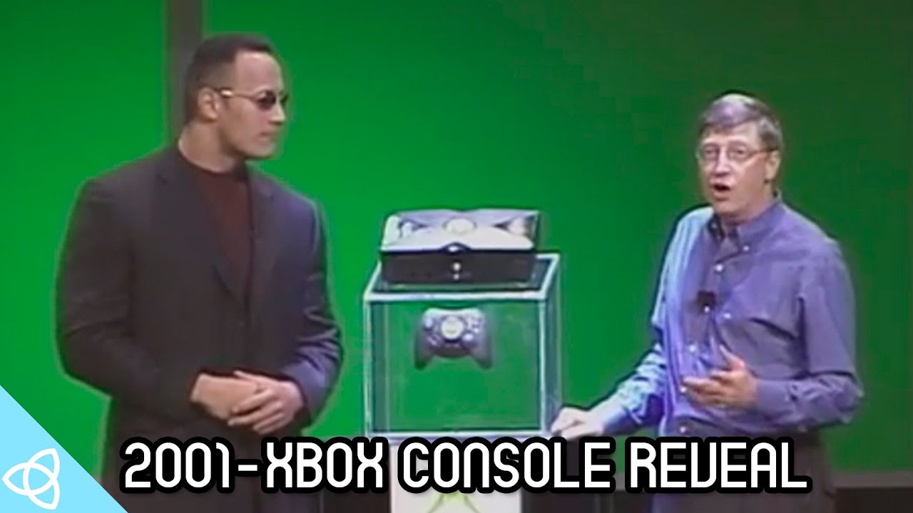 2001 - Xbox Konsolu Rock ve Bill Gates ile Yürütme - YouTube