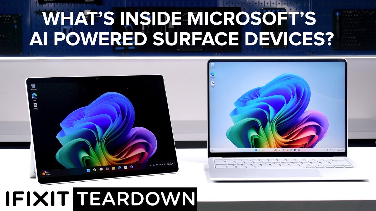Surface Pro 11 & Surface Dizüstü Gözyaşları 7 Yırtılma - Onarılabilir, AI Powered Cihazlar !!! - YouTube