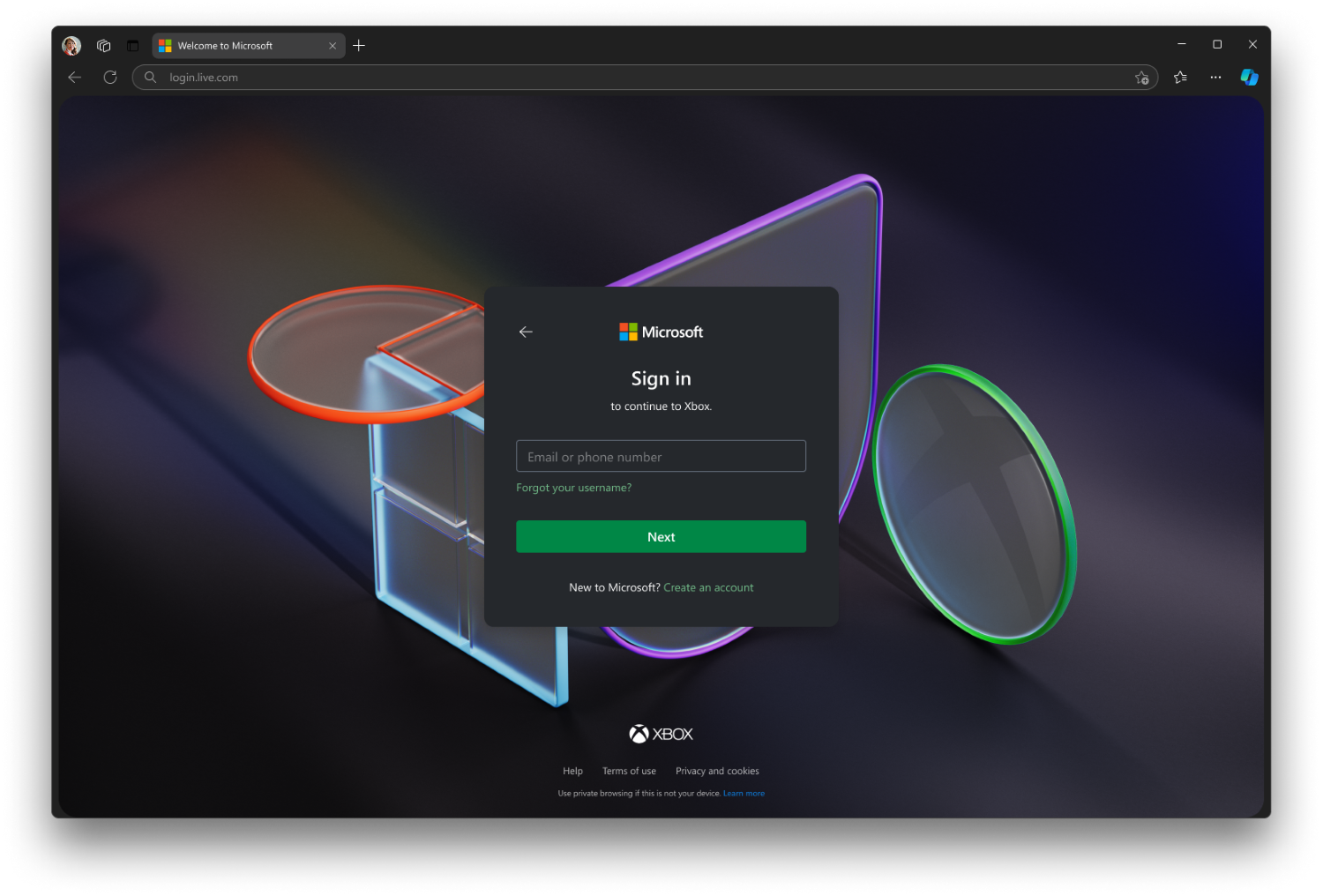 Karanlık modu da tercih edebilirsiniz. | Resim Kredisi - Microsoft - Microsoft şifreler ve dizüstü bilgisayar girişlerini kolaylaştırır