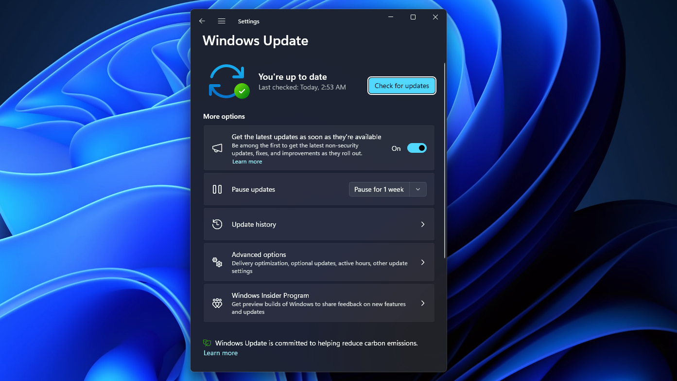 Windows Güncellemesi İşlemde