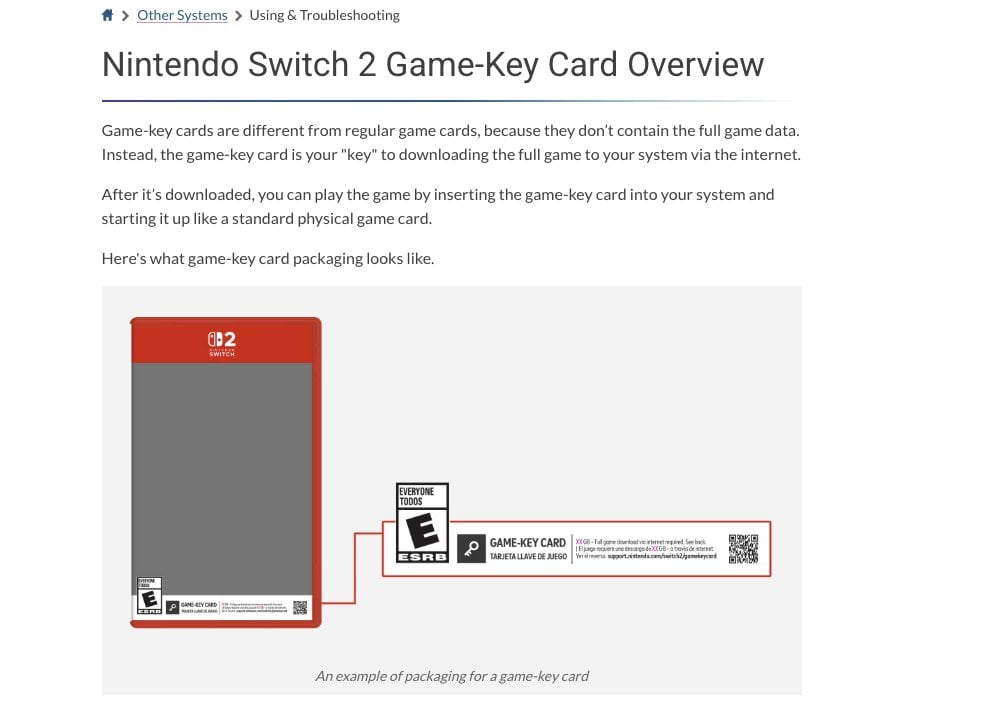 Nintendo Switch 2 Oyun Anahtar Kartları