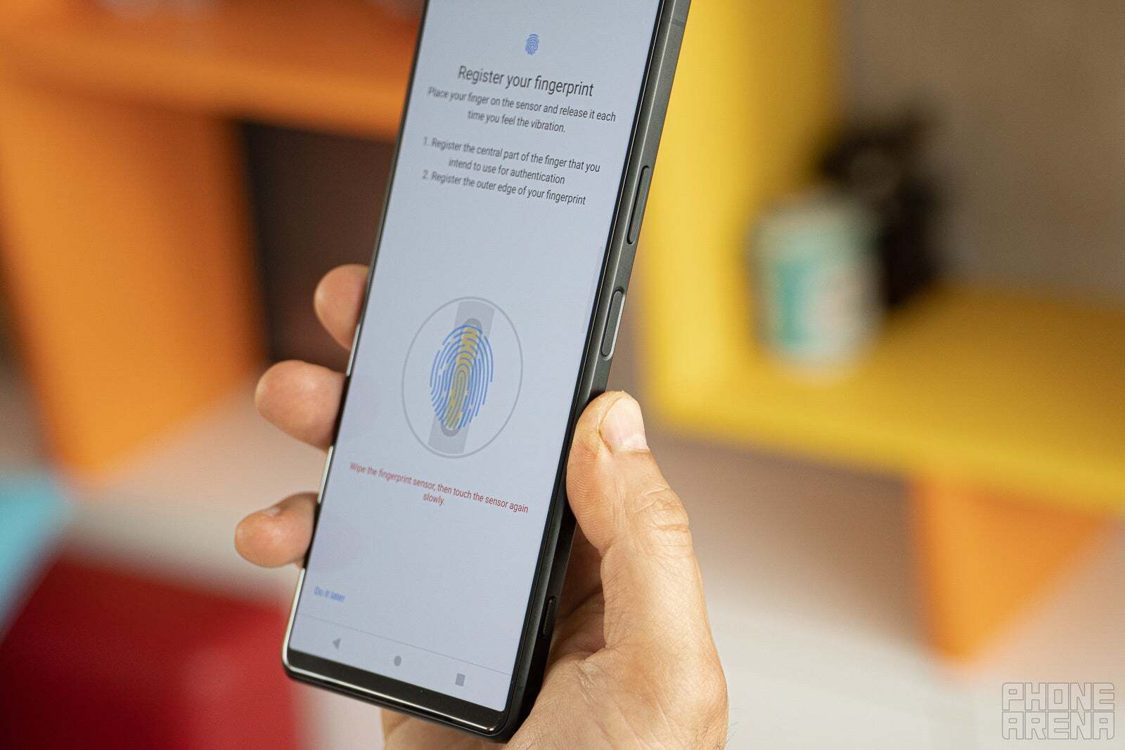Xperia 1 V parmak izi tarayıcısı