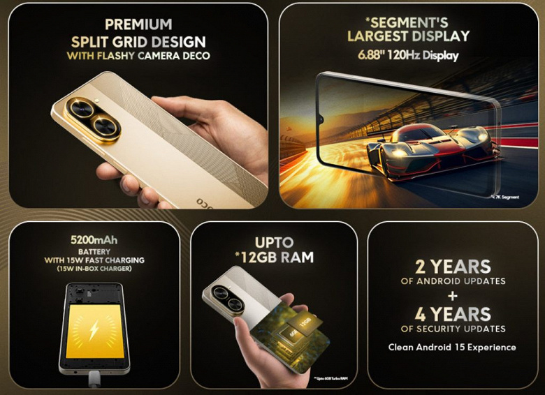 Bütçe akıllı telefonların katili? Xiaomi, POCO C71'i 5200 mAh pil, 120 cam ekran ve 32 megapiksel kamera ile 76 dolara tanıttı.