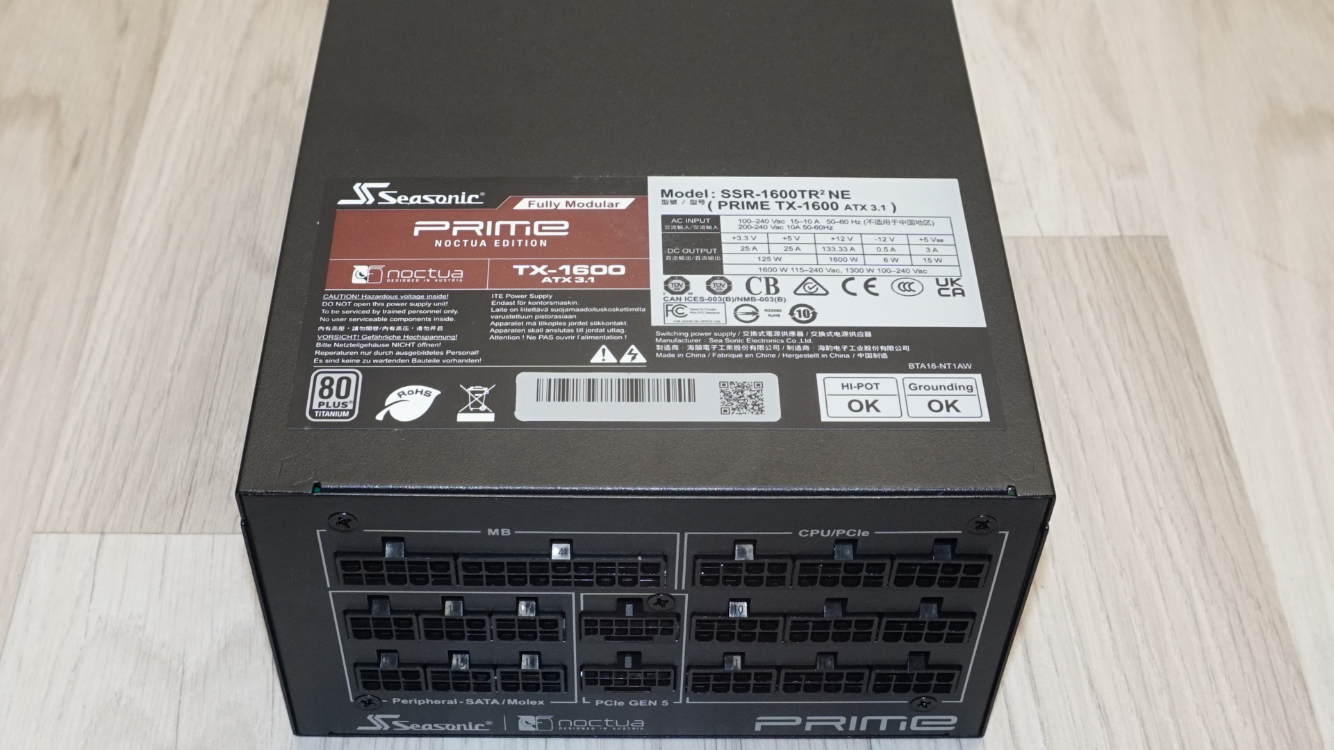 Seasonic Prime TX-1600 Noctua Edition