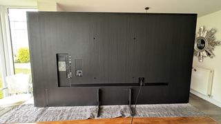 Samsung QN900F rear of TV