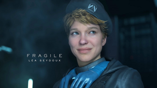 Death Stranding 2 voice actors: a woman with short hair wearing a blue beret