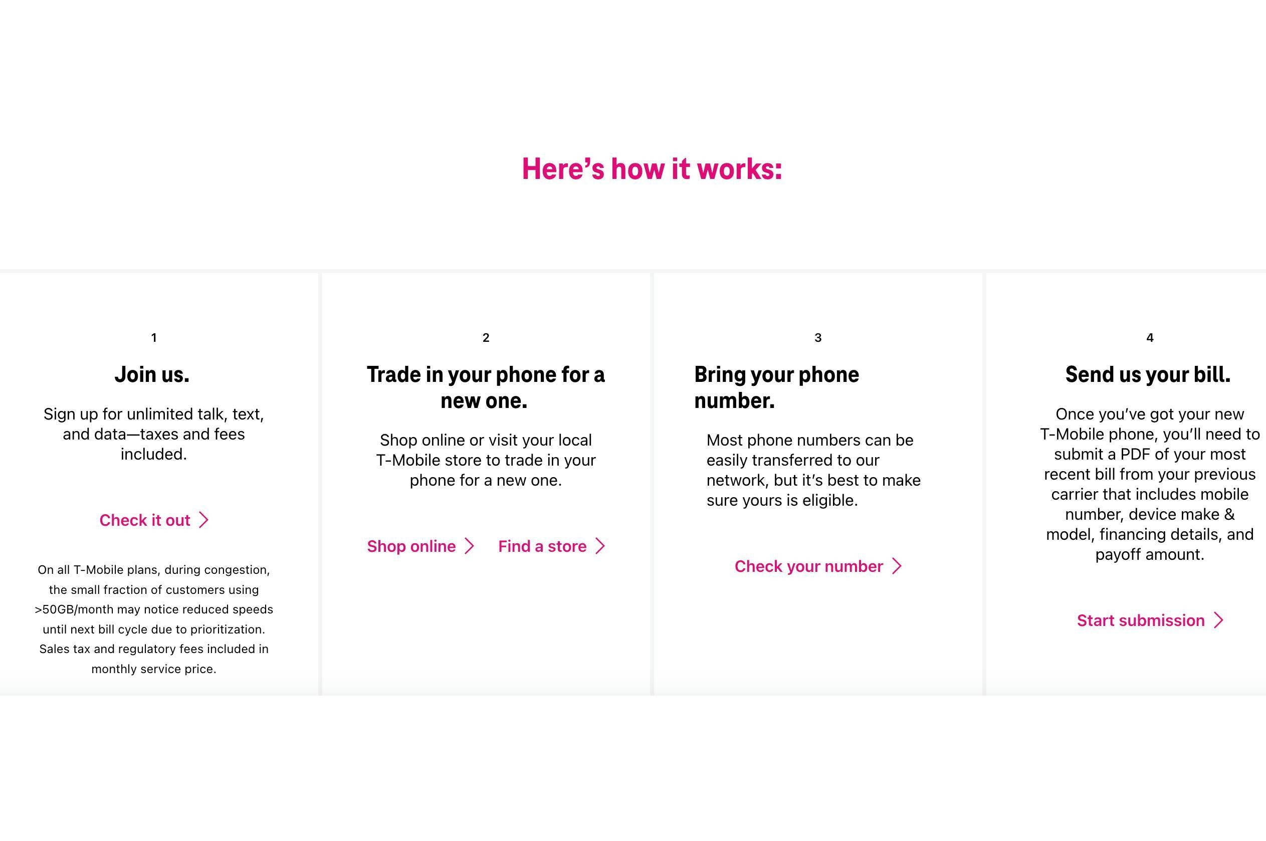 T-Mobile-T-Mobile-T-Mobile'dan 3200'e kadar geri ödeme için AT & T veya Verizon'dan dört satıra geçiş yapın-T-Mobile Cedes Anlaşma Savaşı'nda AT&T'e zafer kazandırıyor, ancak aile özgürlüğüne sahip Verizon kullanıcılarını kuruyor