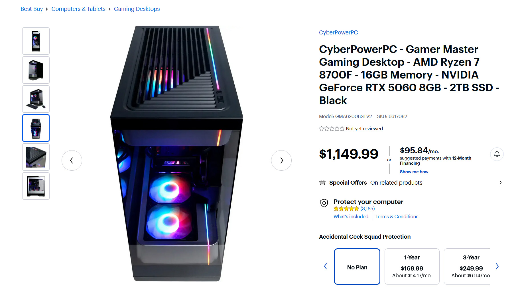 CyberPowerpc w/ rtx 5060