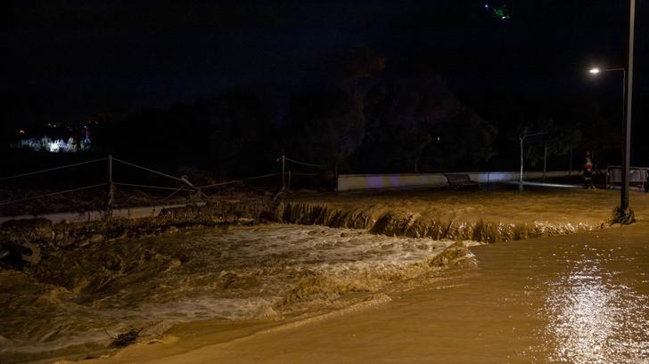 Photo d’illustration d’inondations prise à Barcelone, en Catalogne, Espagne, le 12 juillet 2025.
