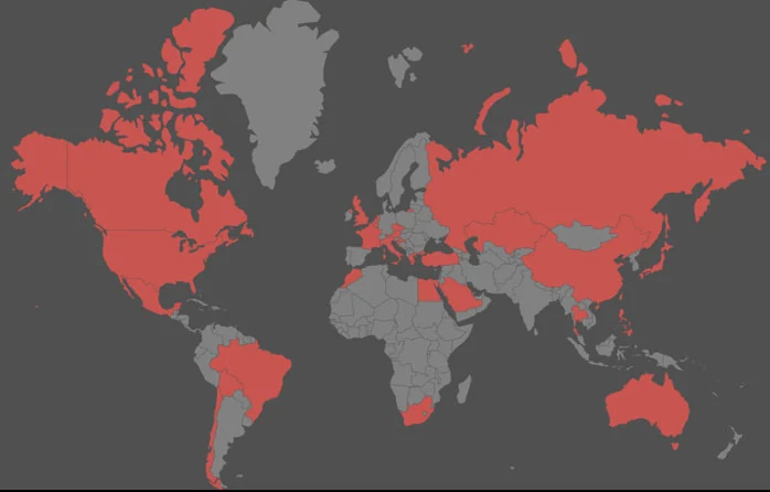 The botnet's global impact