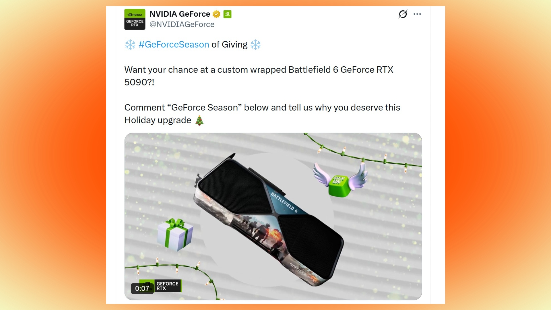 Nvidia Giveaway Post