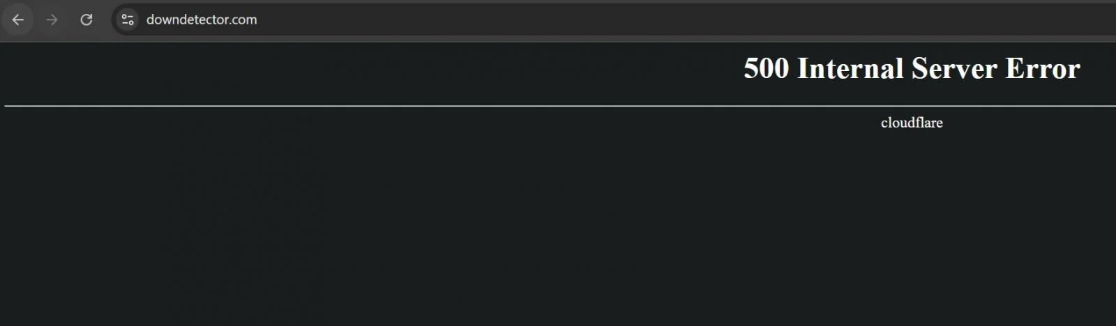 Cloudflare down