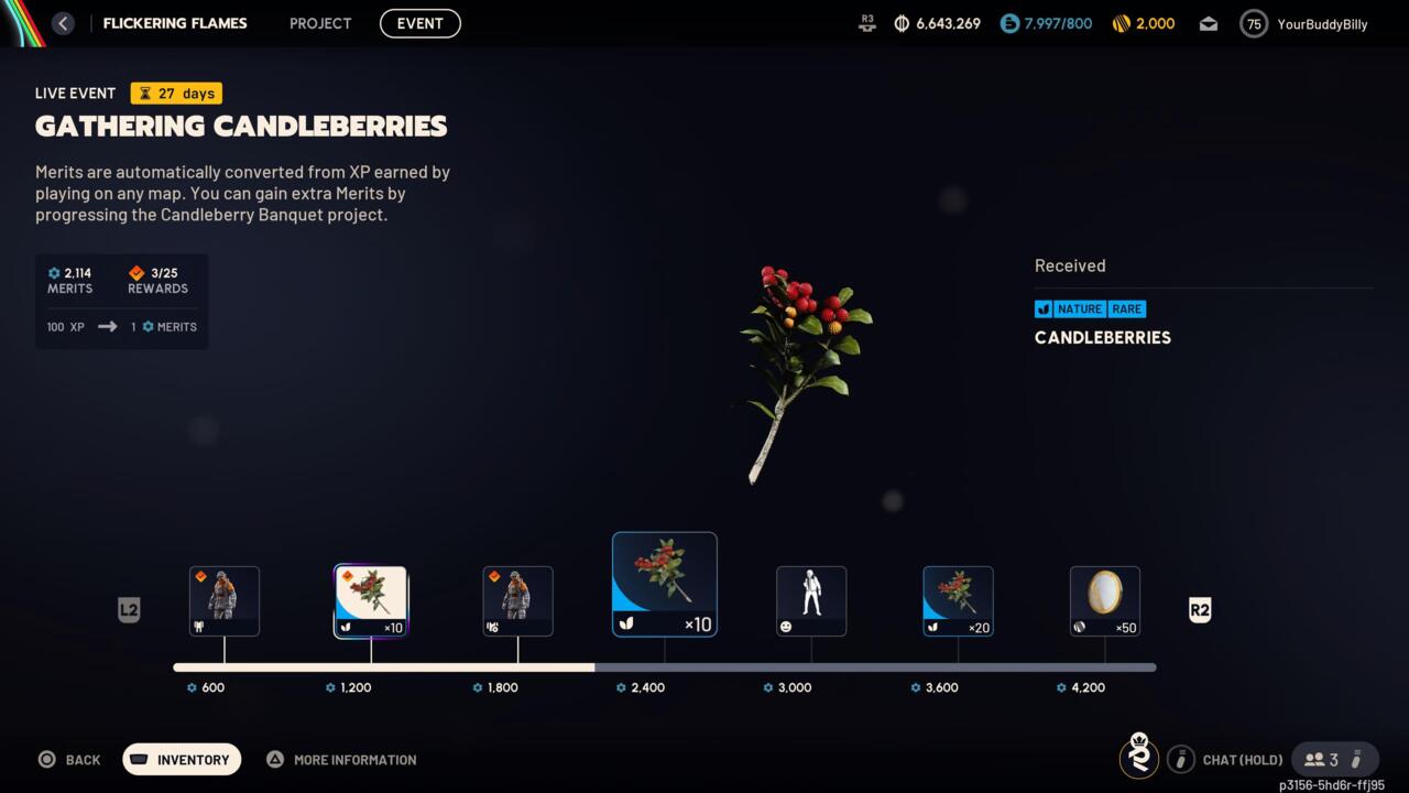 Gathering Candleberries ödül yolundan oldukça fazla Candleberry kazanacaksınız.