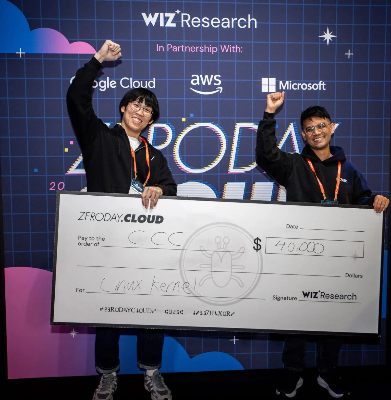 Team CCC receiving the highest bounty payment in the competition