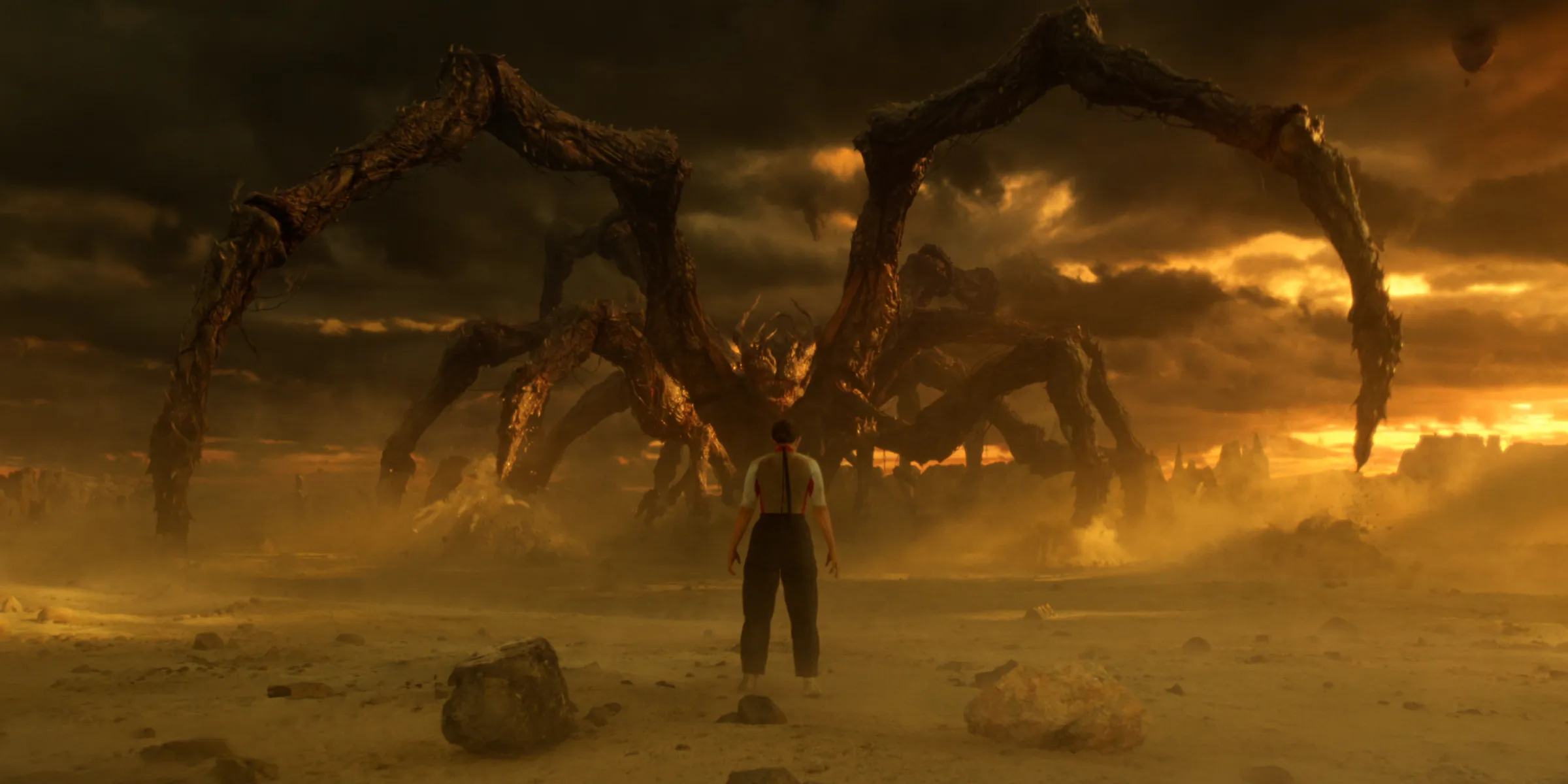 Stranger Things sezon finalinden bir sahne.