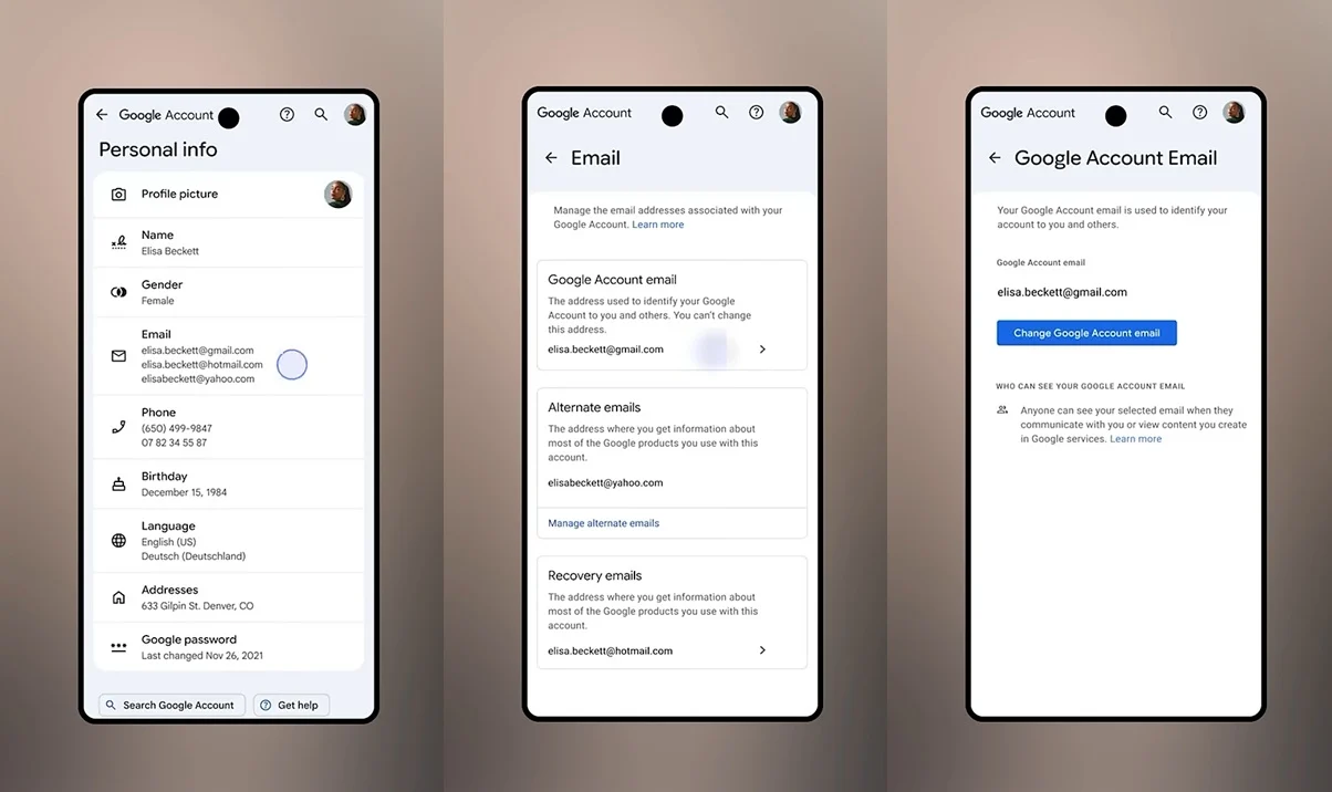 Change Gmail