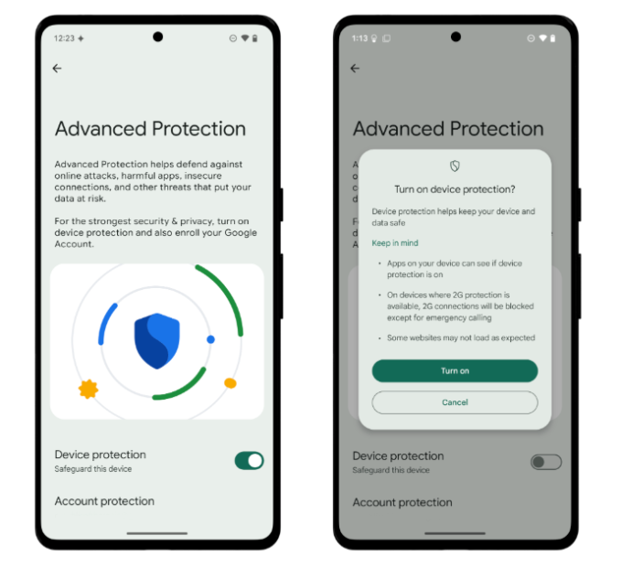 Android Advanced Protection Mode