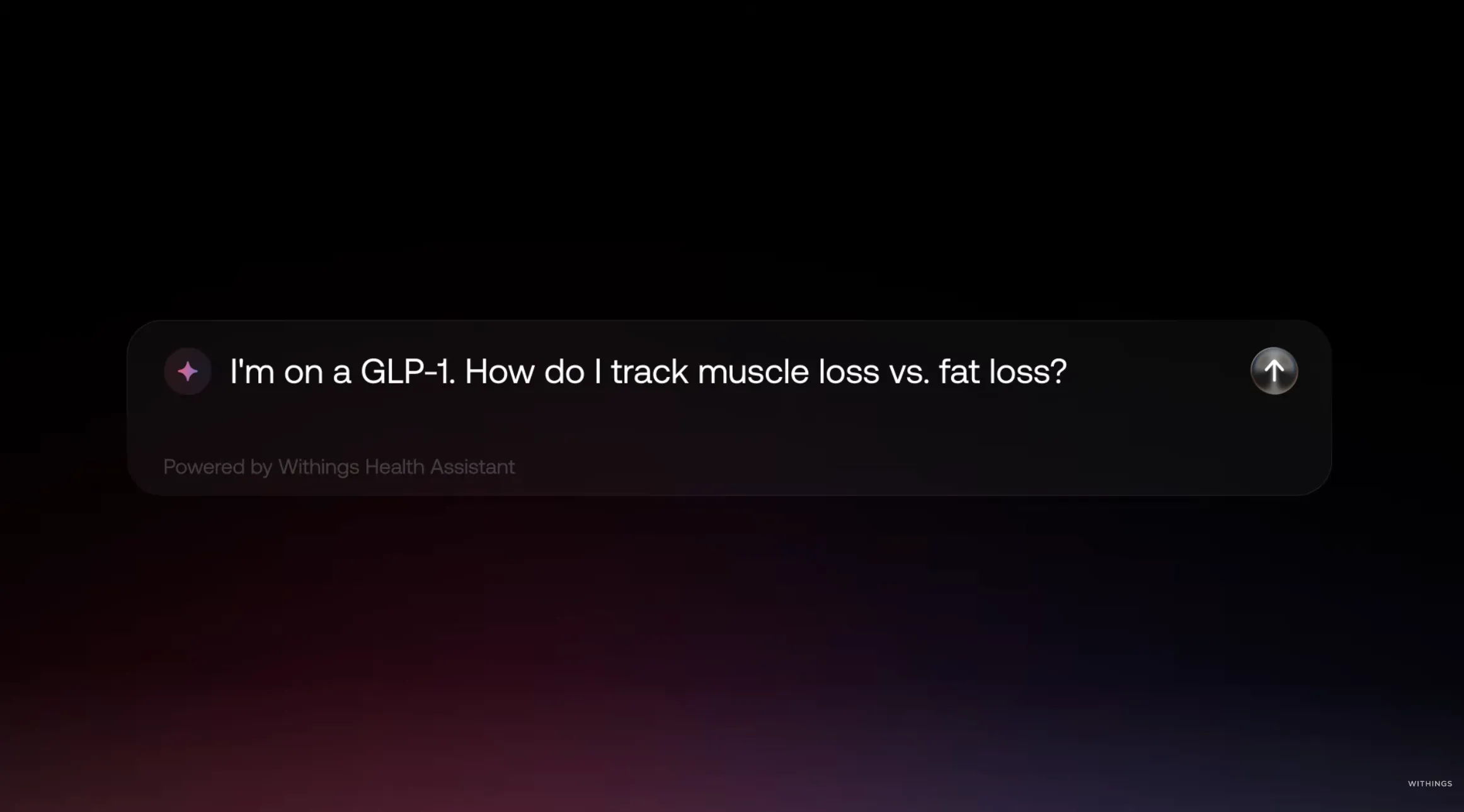Bu Withings BodyFit reklamından aldığım ekran görüntüsü beni şaşırttı. Bu, bir GLP-1 kullanıcısının AI botuna vereceği bir soru gibi hissettirmiyor, eğer cevap “Neden, GLP-1 kullanıcıları için üretilmiş bir beden kompozisyonu tartısı satın almayasınız!” değilse.