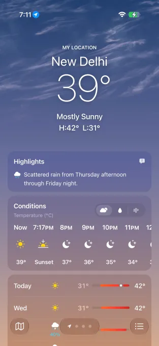 Hava durumu uygulaması